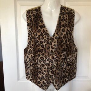 Leopard Print Vest